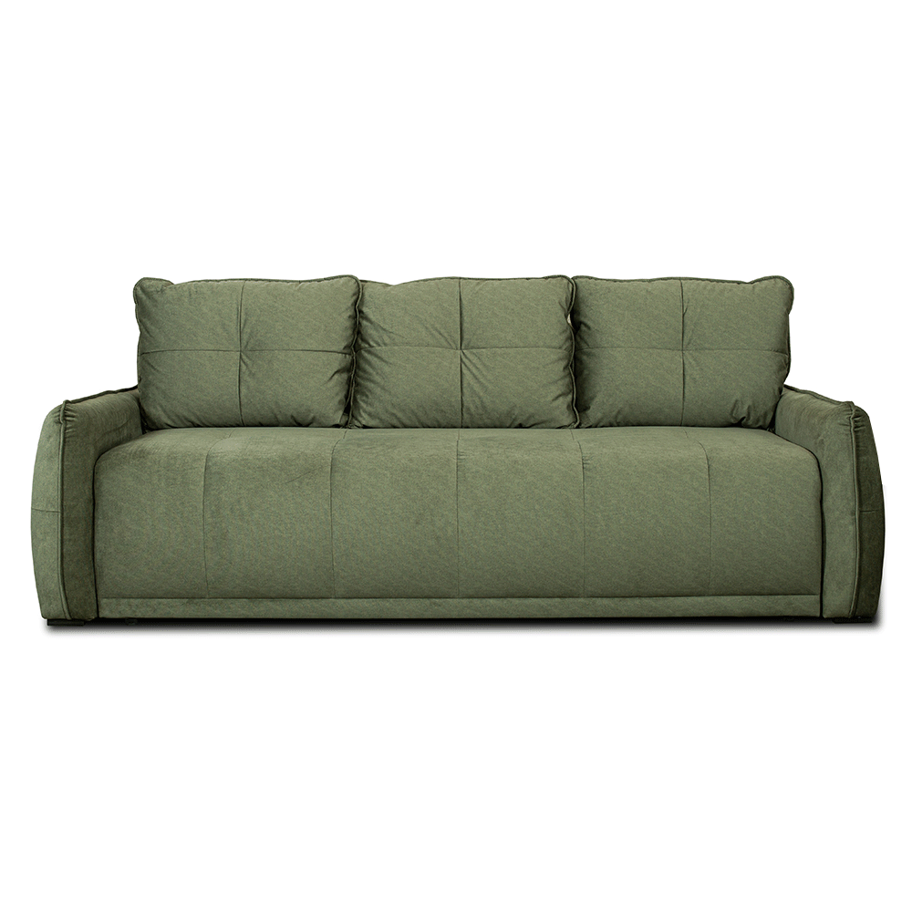 Canapea Extensibila Joy, 222 Cm verde cu lada