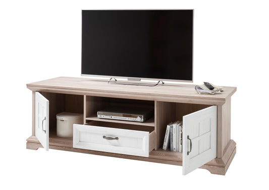 Comoda Tv Cu 2 Usi Si 1 Sertar Avenue, Stejar Si Anderson Pine, 177 Cm
