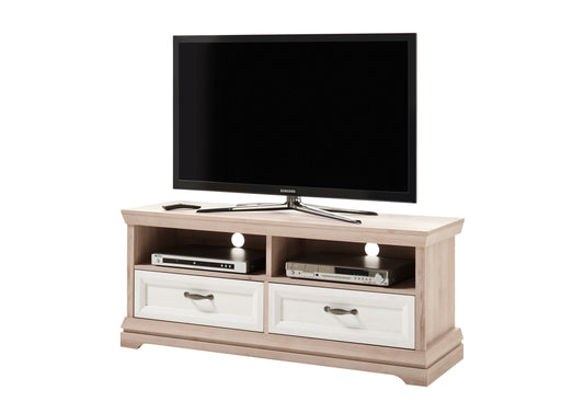 Comoda Tv cu 2 sertare Avenue, Stejar si Anderson Pine, 135 cm