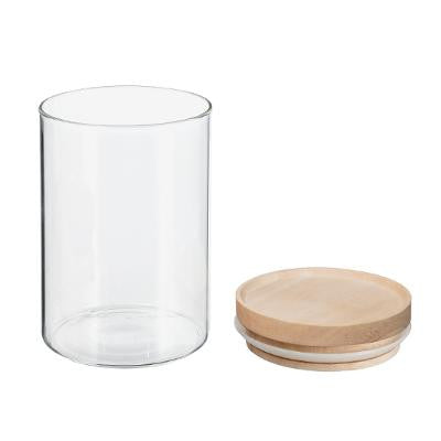 Recipient Sticla Cu Capac Bamboo 600 Ml