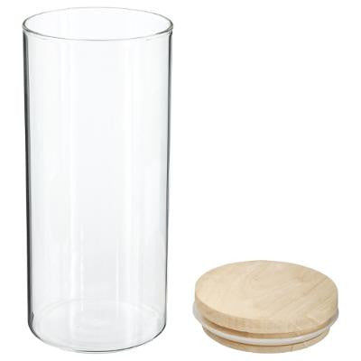 Recipient Sticla Cu Capac Bamboo 1,3 L