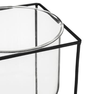 Vaza Cu Suport Metalic 39 X 17 cm