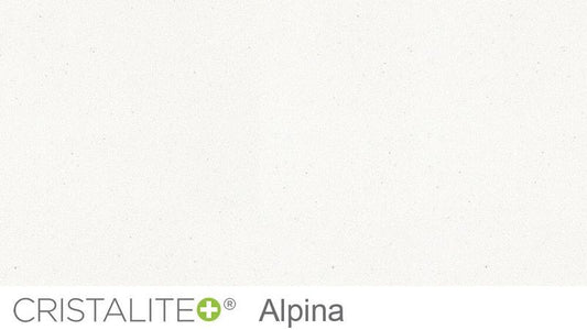 Baterie bucatarie Schock Cosmo Cristalite Alpina cu dus extractibil, 2 tipuri de jet, aspect granit, cartus ceramic, alb