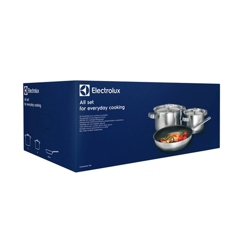 Set 3 Vase De Gatit Din Inox Electrolux E3SS