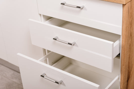 Bucatarie Primo, Alb Lucios Si Natur, Front Mdf, 261.1 X 220 X 60 Cm