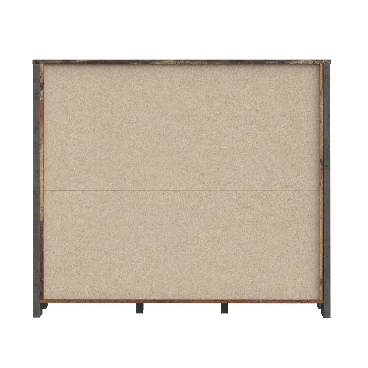 Etajera Bar Clif, Lemn Vintage Si Beton Optic Gri Inchis, 136.4 Cm