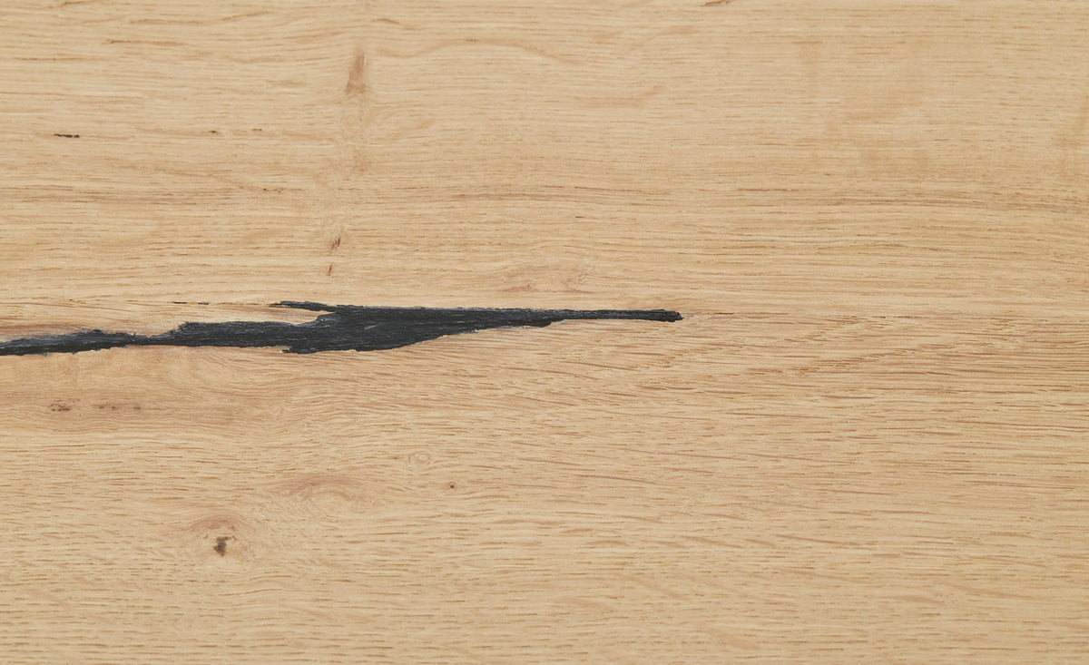 Masa Reno, Extensibila, Smoked Oak, Furnir Din Lemn Masiv, 180/230 x 90 x 77 Cm