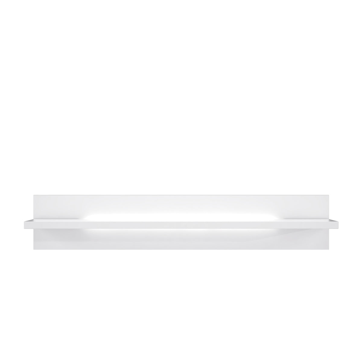 Polita L-Light Alb Si Alb Lucios, 140 Cm