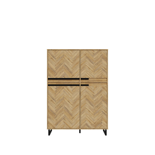 Comoda Solletico Stejar Bartex Si Stejar Spica, 114.9 Cm