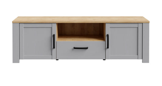 Comoda Tv Behalf Stejar Riviera Si Stejar Gri, 166.1 Cm