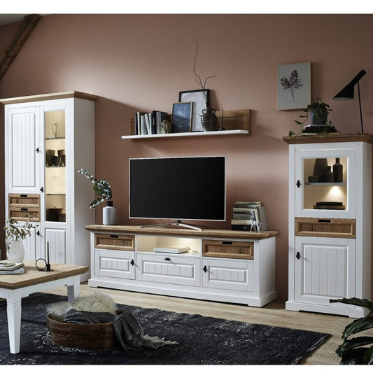 Set Living Tivoli Furniruit Alb Si Natur