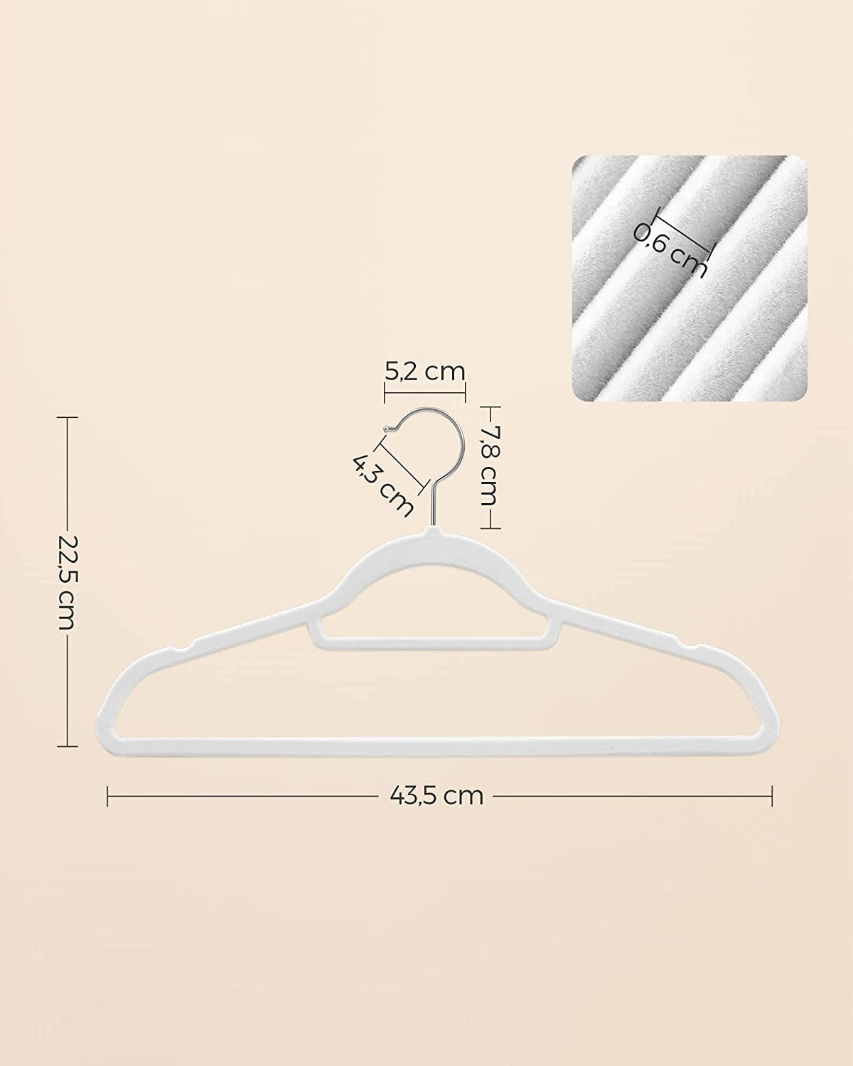 Set De 50 De Umerase Din Catifea, Auriu Roz Si Alb, 43.5 Cm