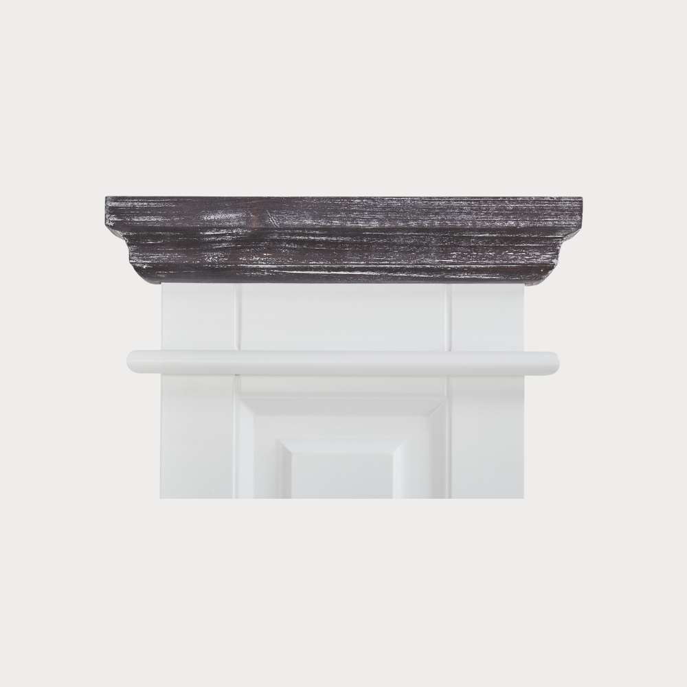 Cuier Cabana, Alb Si Gri, 37 Cm
