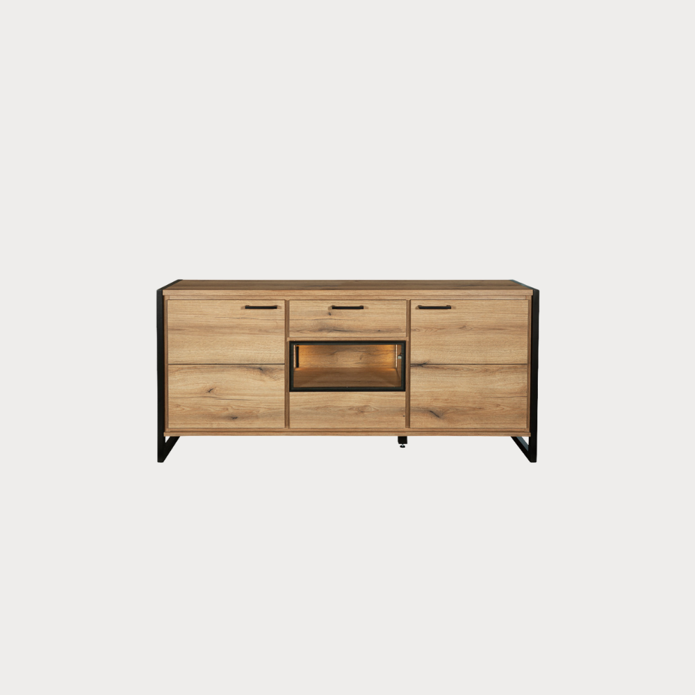 Bufet 3 Usi Si 1 Sertar Soho Nordian Oak, 171 Cm