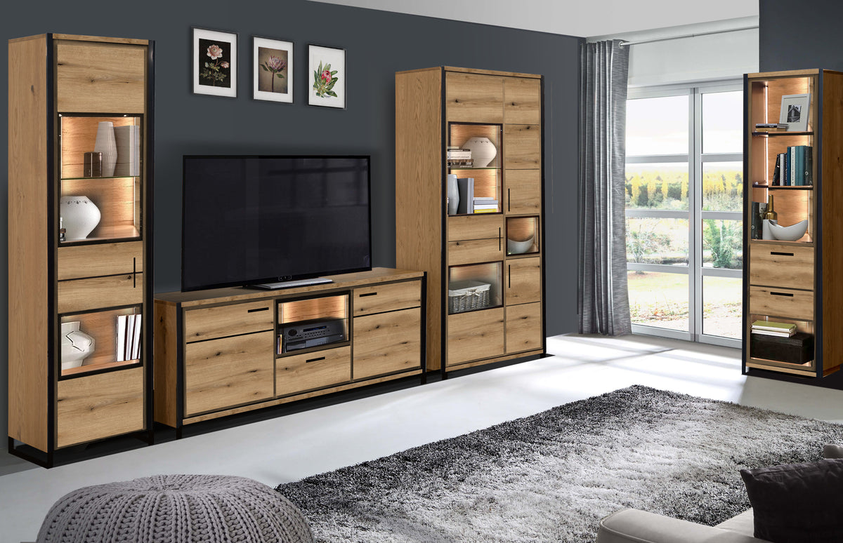 Comoda 2 Usi Si 1 Sertar Soho Nordian Oak 147.5 Cm