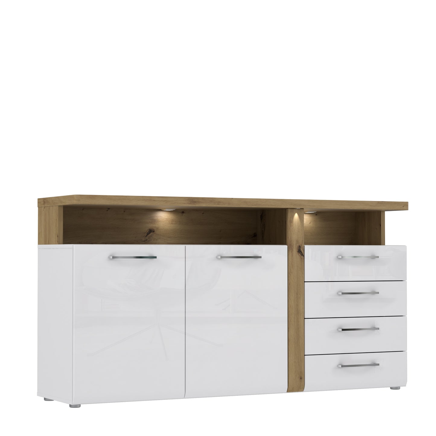 Led Alb 2 Puncte Cald Tuluza Pt Comoda cu 1 Usa