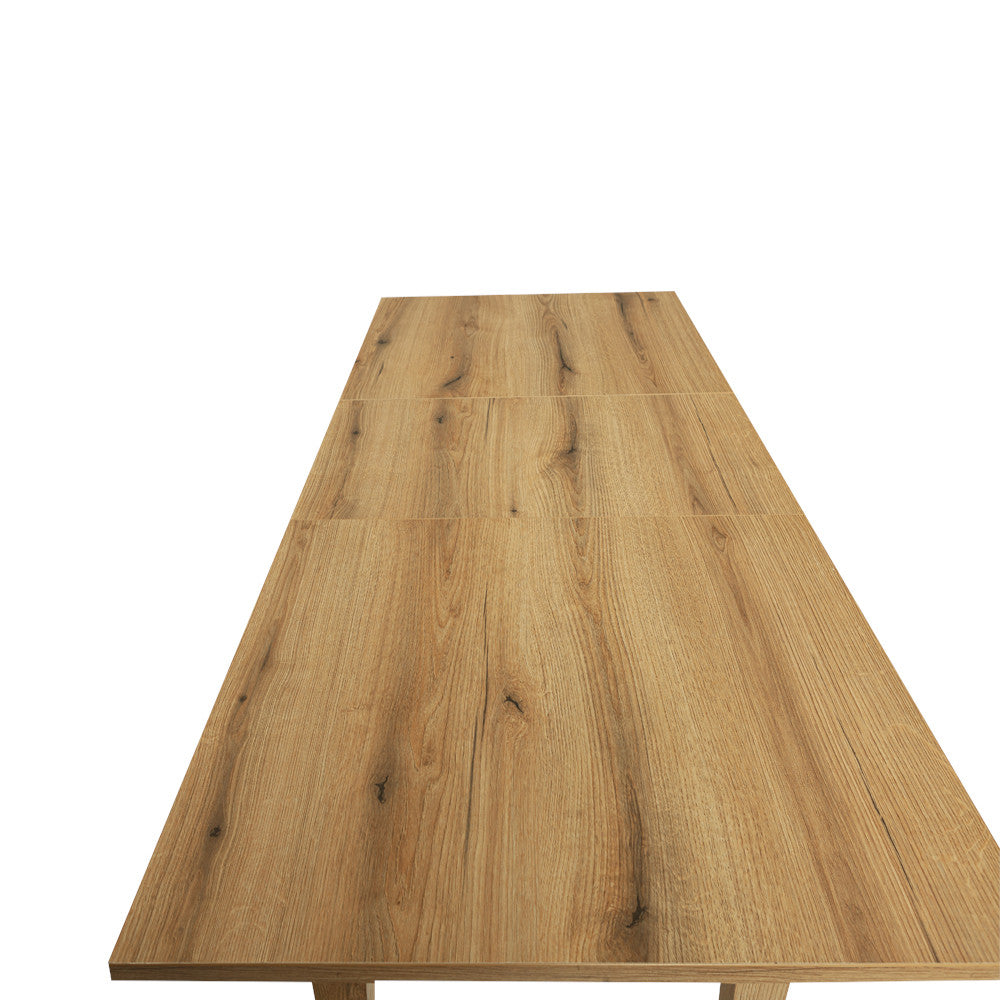 Set masa extensibila Novo cu 4 Scaune Jones, Natur, 140/180 x 76 x 78 cm