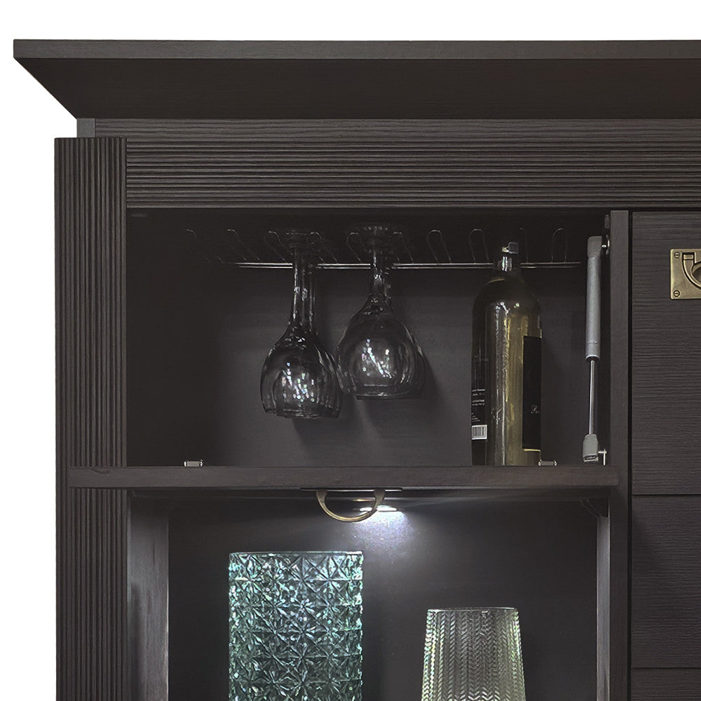 Comoda Bar Living Saigon Cantori Cu 2 Usi Si 1 Sertar, 118 Cm