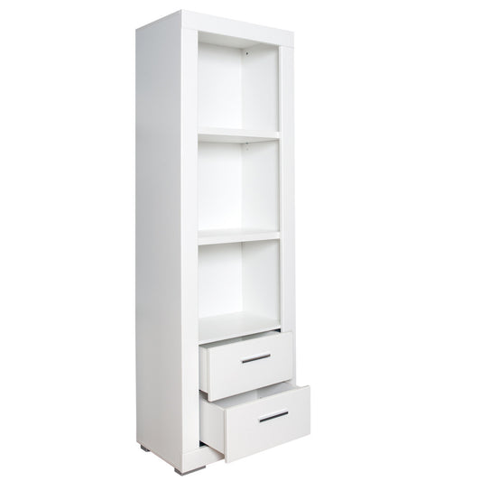 Etajeră Cu 2 Sertare Snow, Alb, 61.3 Cm