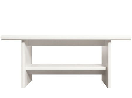 Masuta De Cafea Kenza Alb, 130 x 65 Cm
