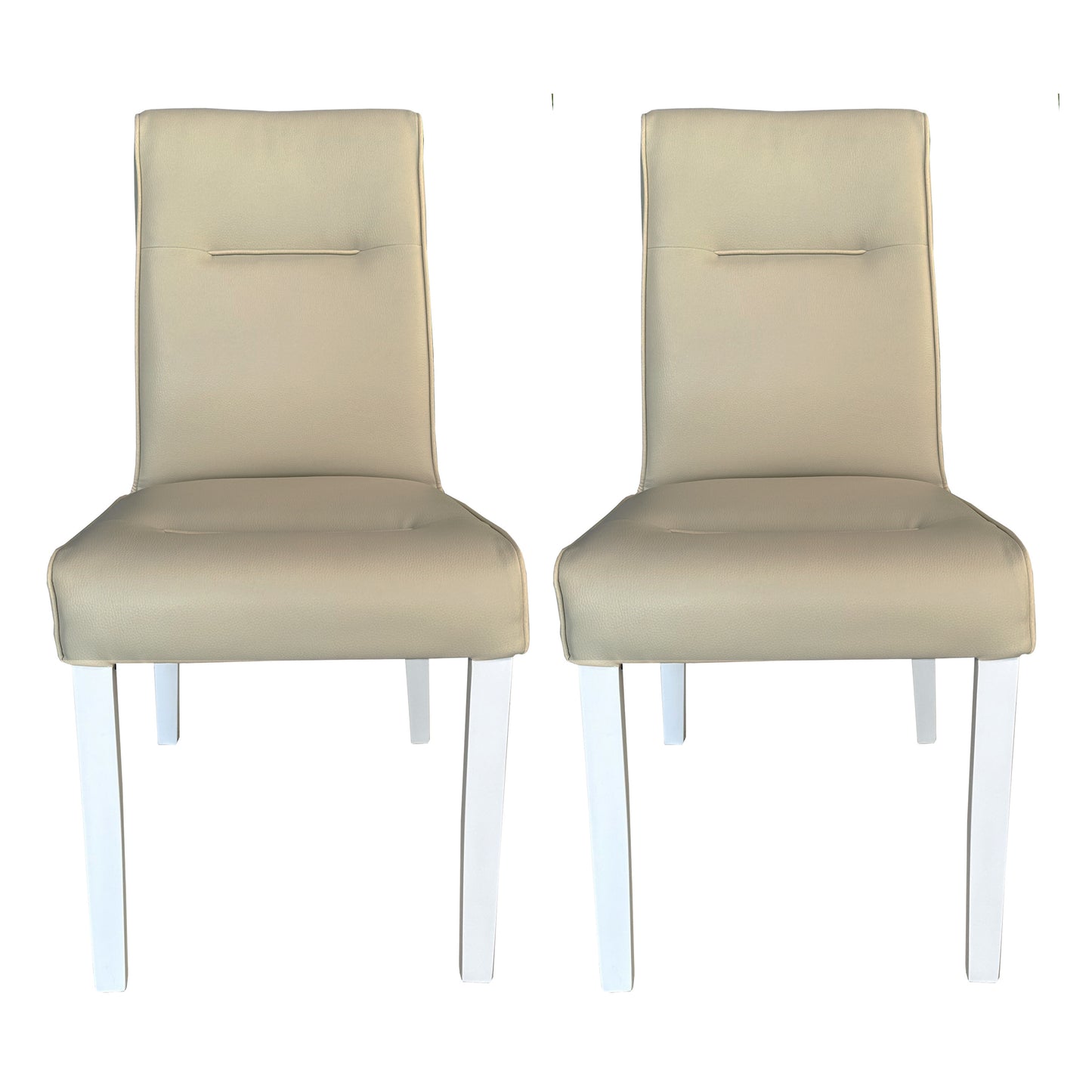 Set 2 Scaune Fiona, Crem, 46.5 x 64 x 91 Cm