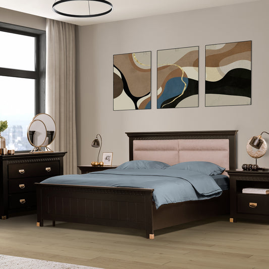 Pat Saint Tropez, negru 180 x 200 cm fara somiera #variant:negru #variant:180-x-200-cm #variant:fara-somiera