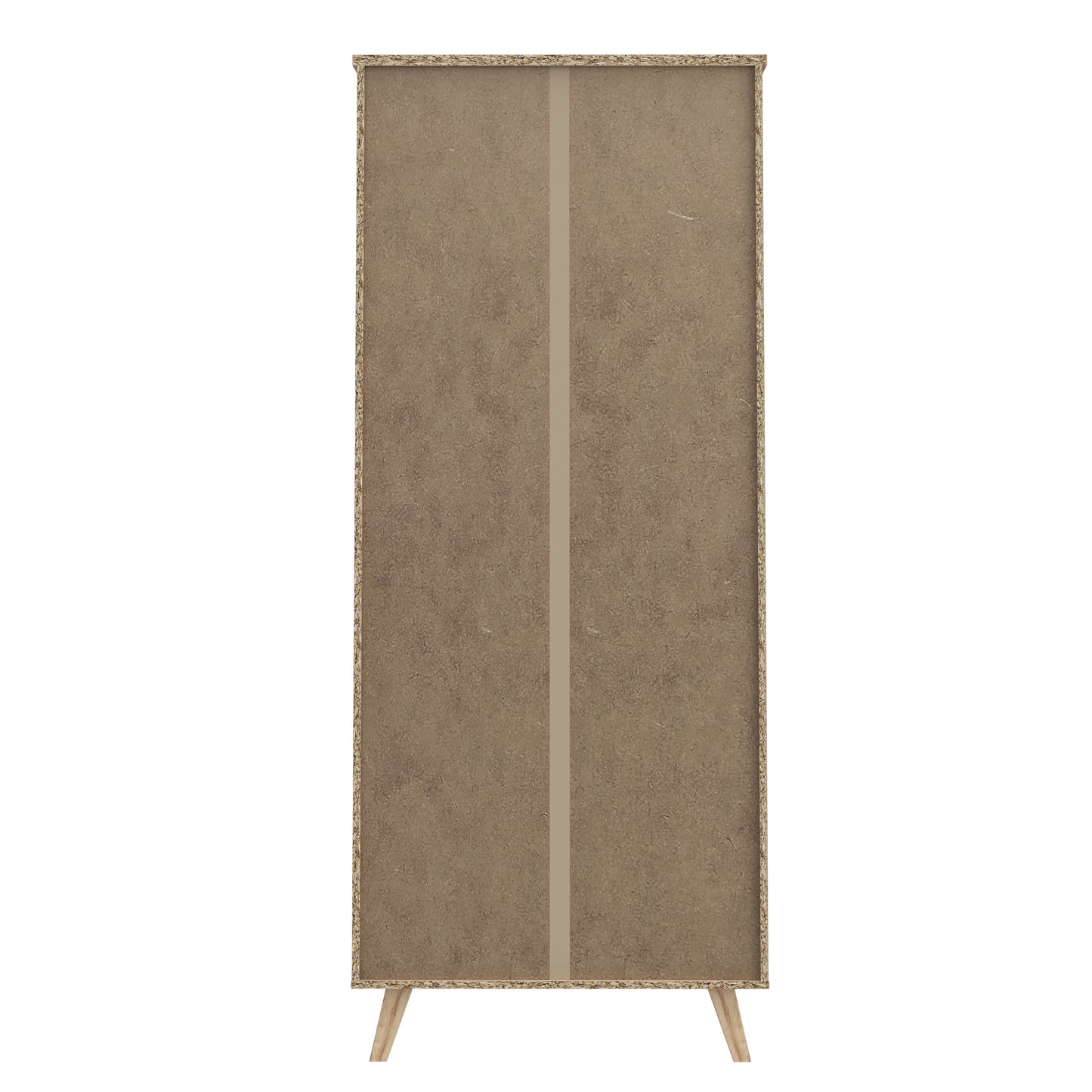 Vitrina 2 Usi Vankka, Stejar pardosit Si Alb, 84.7 Cm