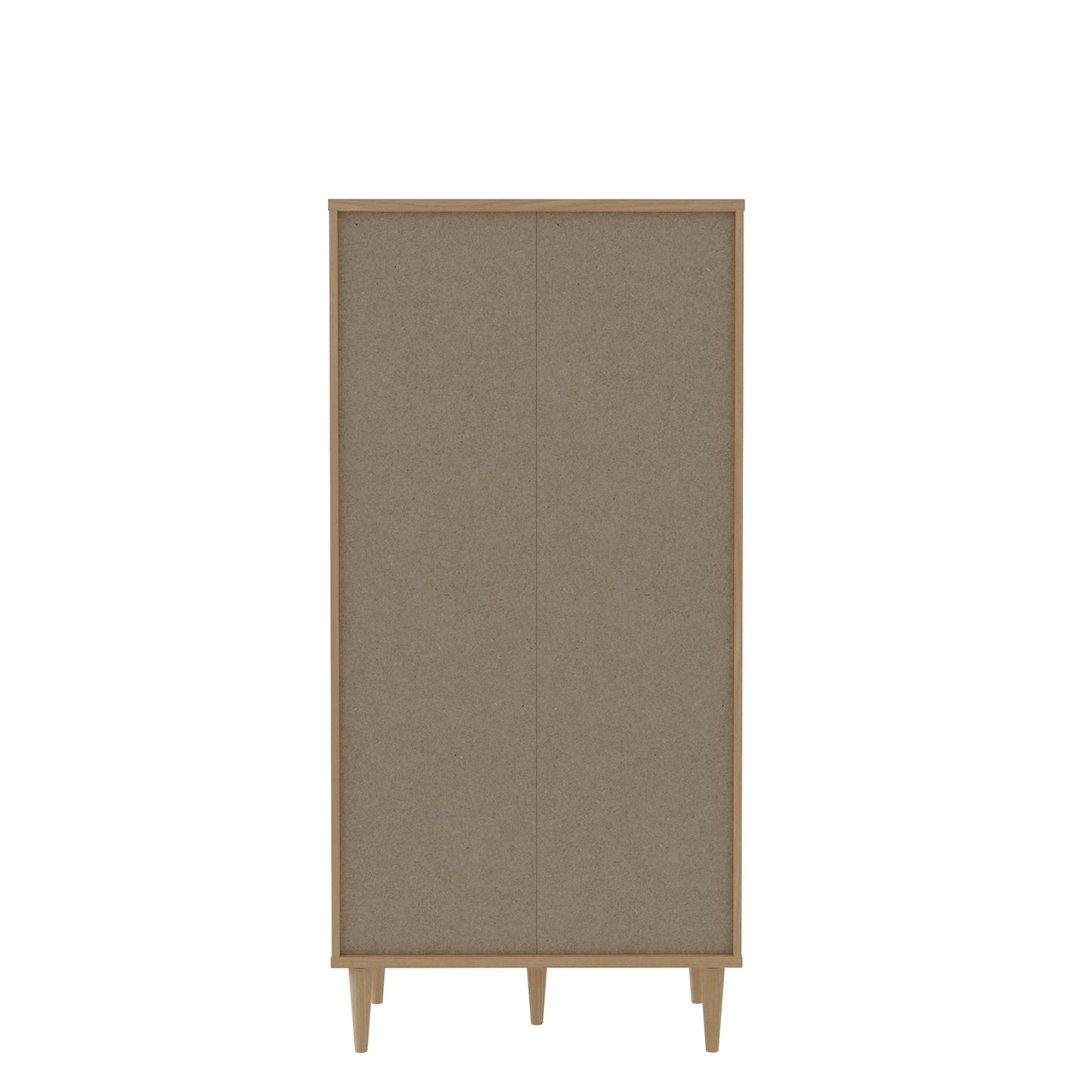 Etajera 2 Usi Charleston, Stejar Elegancia Si Polyrattan 80.1 Cm
