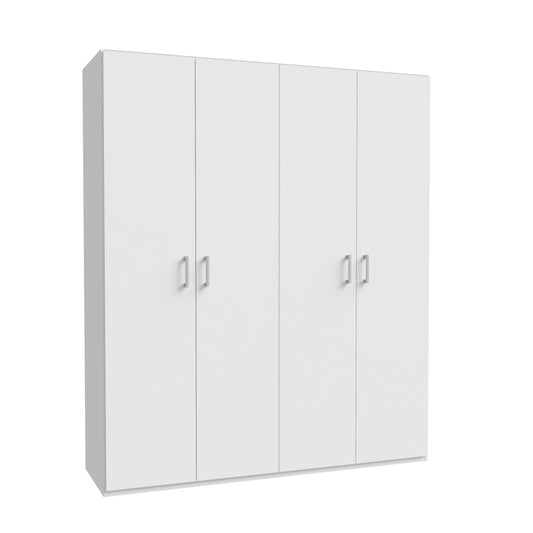 Dulap 4 Usi Ecobest 2 Alb, 177.5 Cm