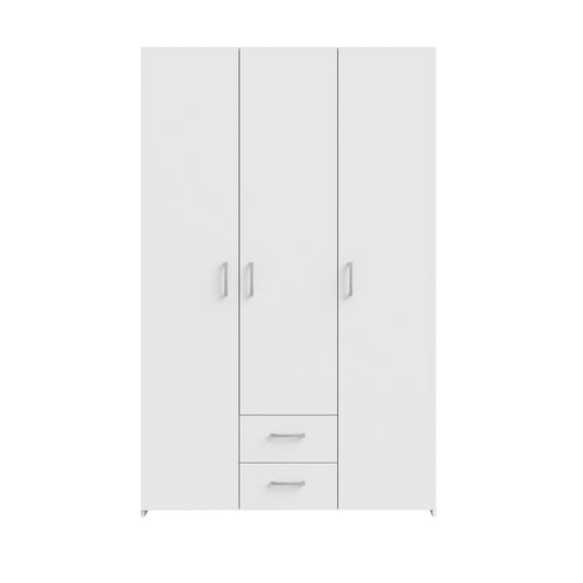 Dulap 3 Usi Ecobest Alb, 119.4 Cm