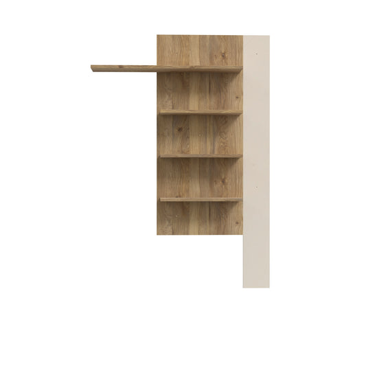 Raft Suspendat Bibliotheque, Nisip Si Stejar Mauvella, 132. 5 Cm
