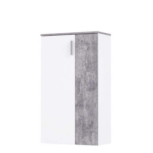 Pantofar Best alb si beton optic gri deschis, 68.9 Cm