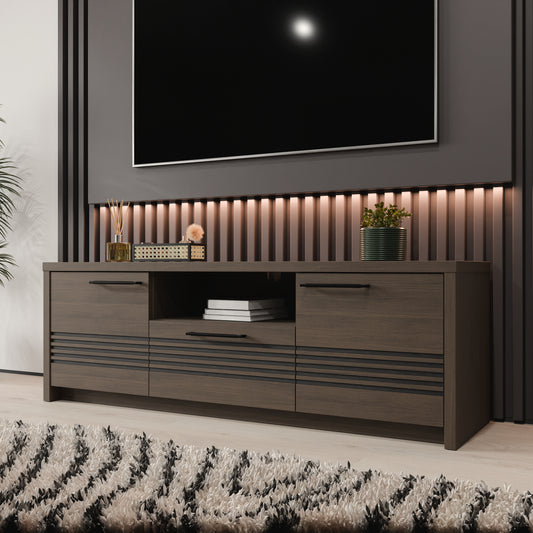 Comoda Tv Mica Euforica Stejar Masurian, 151.2 Cm