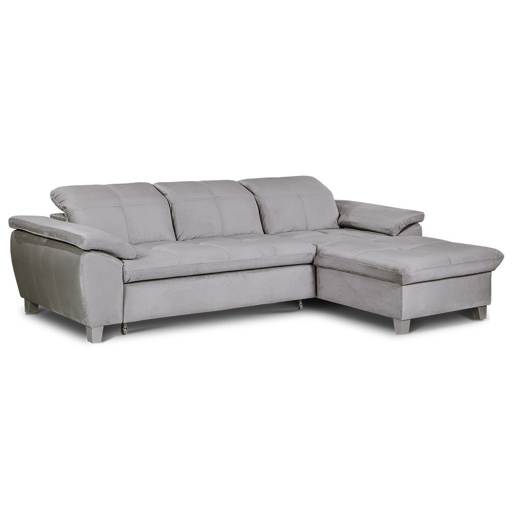 Coltar Extensibil Cu Insula Sevilia Lux, 5 Locuri, Tetiere Reglabile, 272 Cm