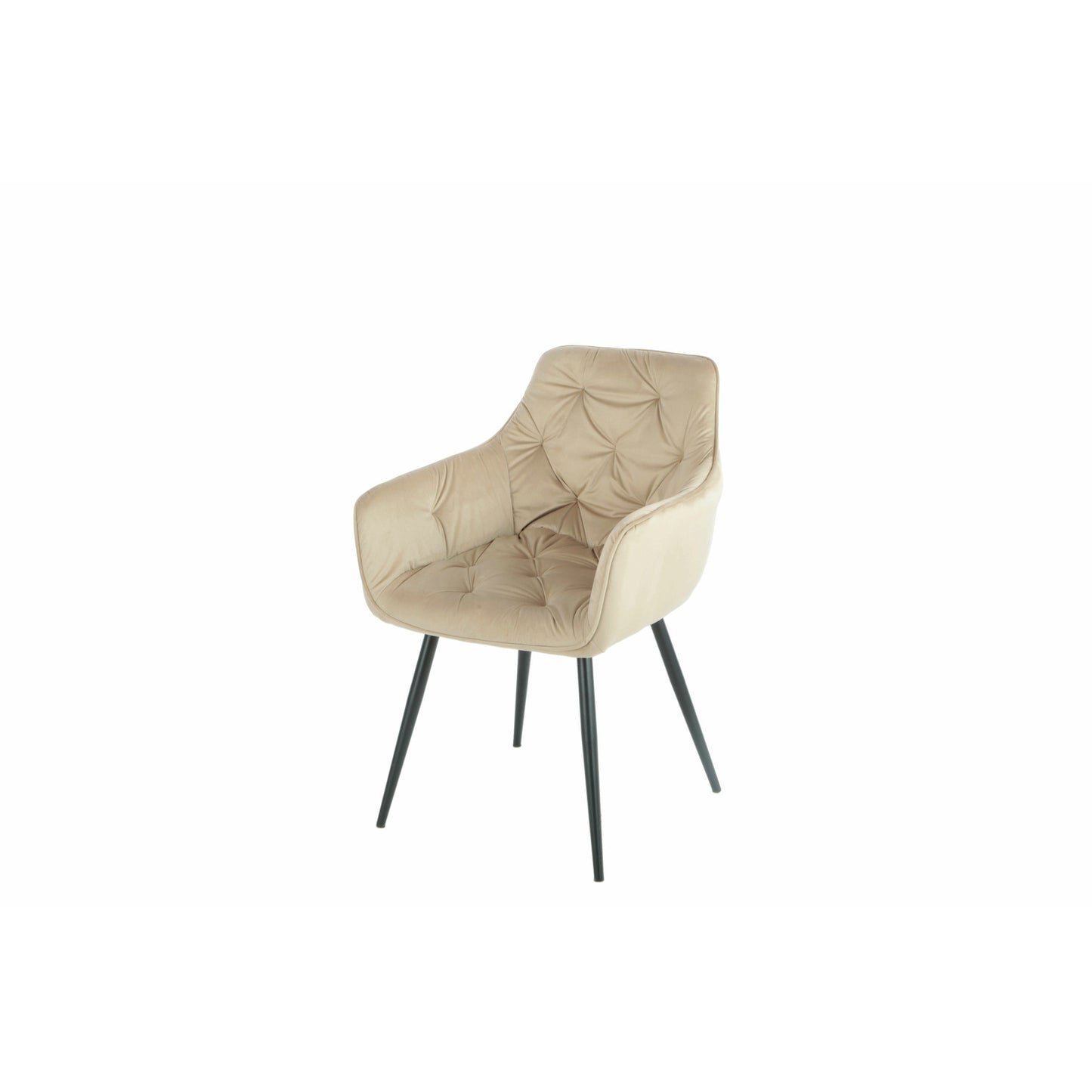 Scaun Darko Velvet Beige, 57 Cm