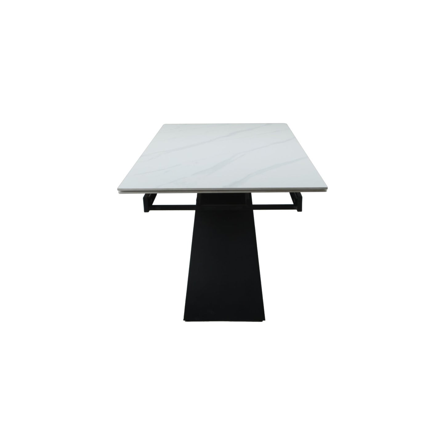 Masa Extensibila Oxidium, Alb Si Negru, 160/240 x 90 x 77 Cm