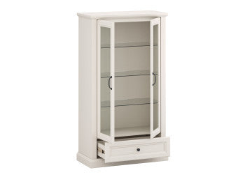 Vitrina Cu 2 Usi Si 1 Sertar Versailles C, Casmere, 81.8 Cm