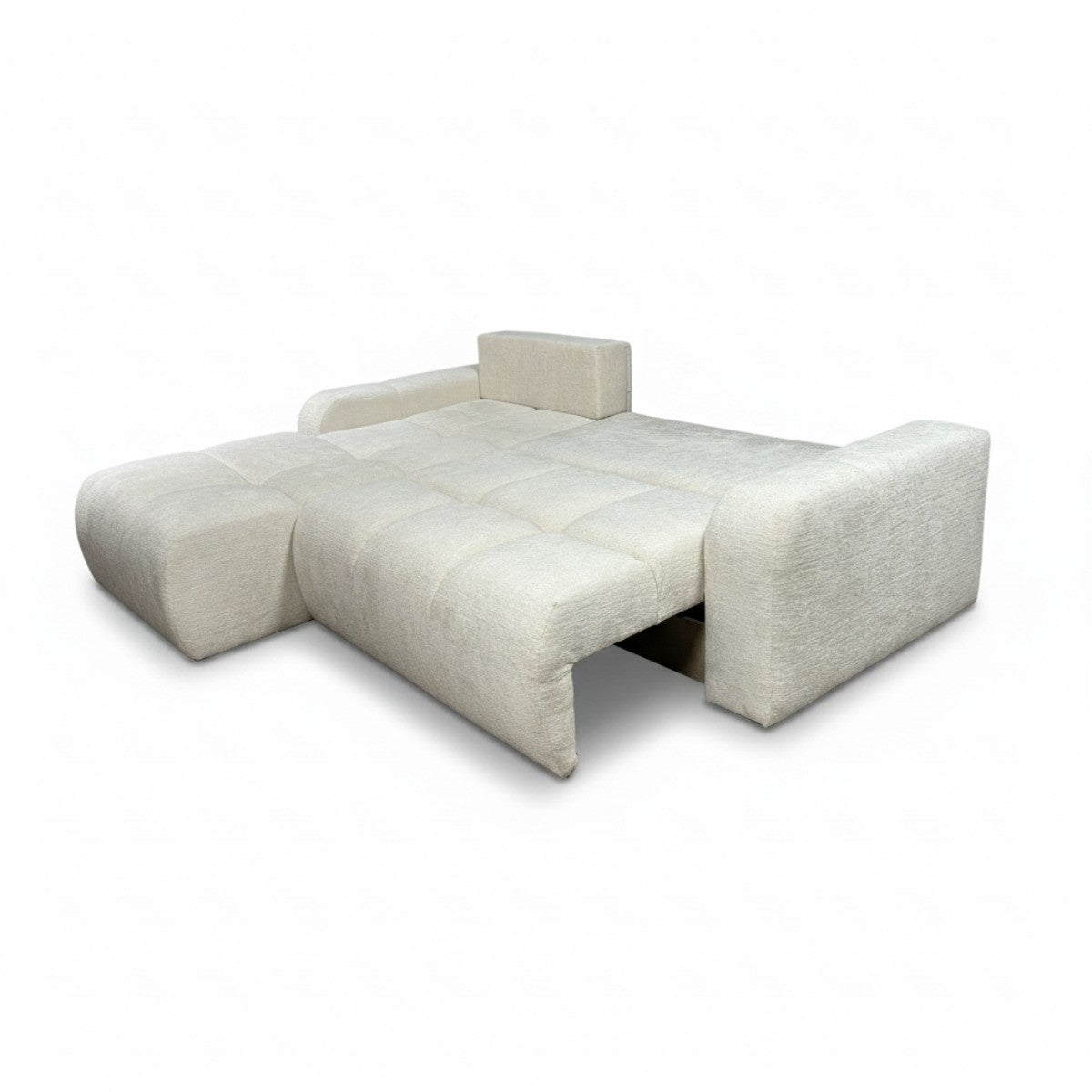 Coltar Extensibil Stanga Kyoto, Lada Depozitare, 5 Locuri, Onyx 1 Ivory, 246 Cm