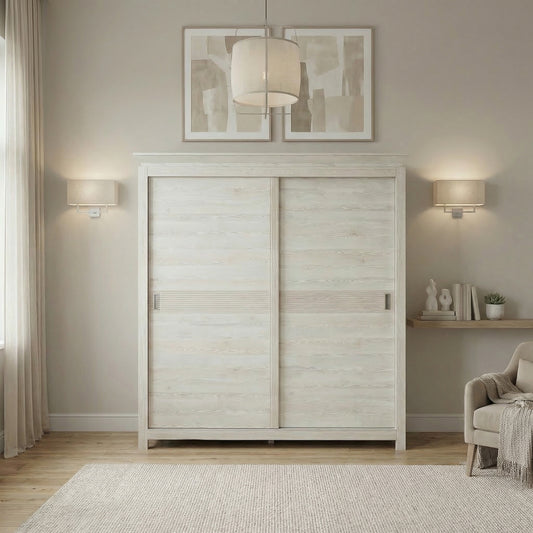 Dulap Casablanca Loft Cu 2 Usi Gri, 210 Cm