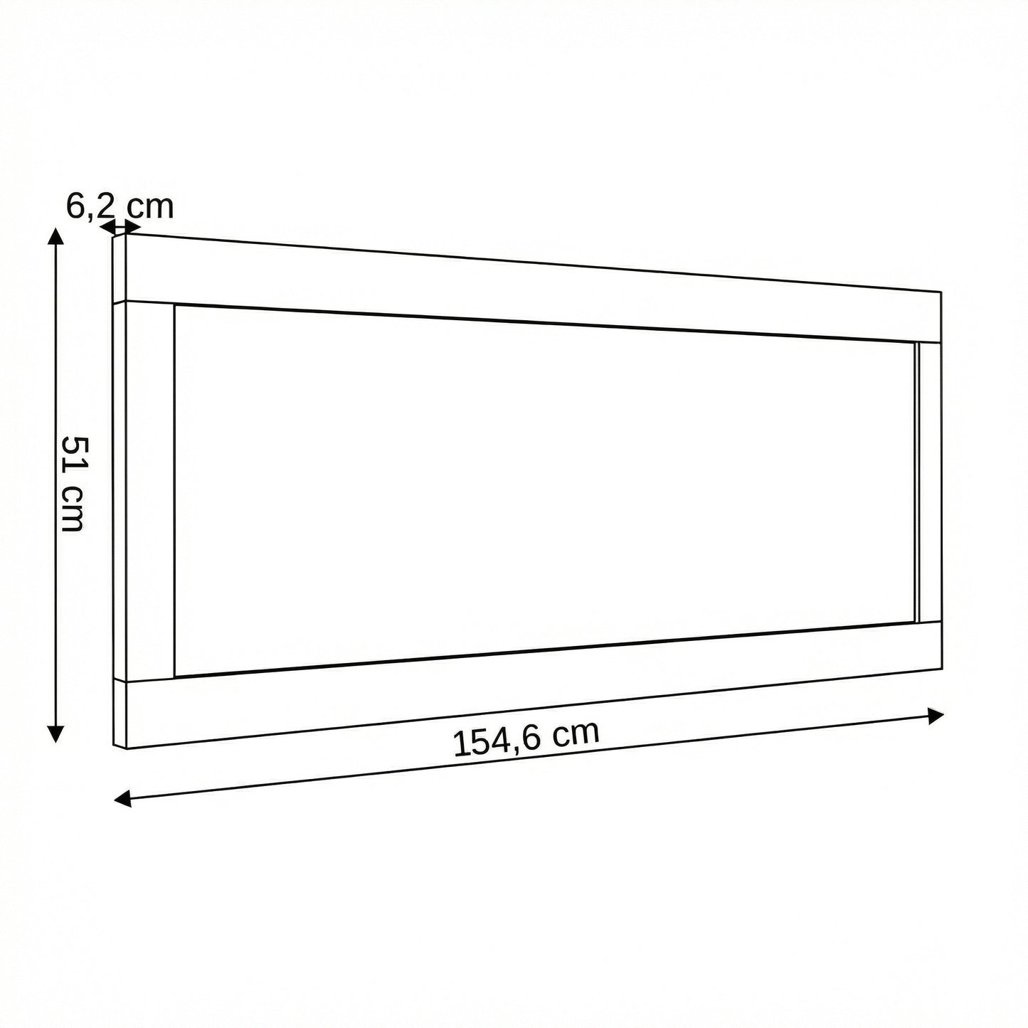 Rama Oglinda Casablanca Loft Gri, 154.5 Cm