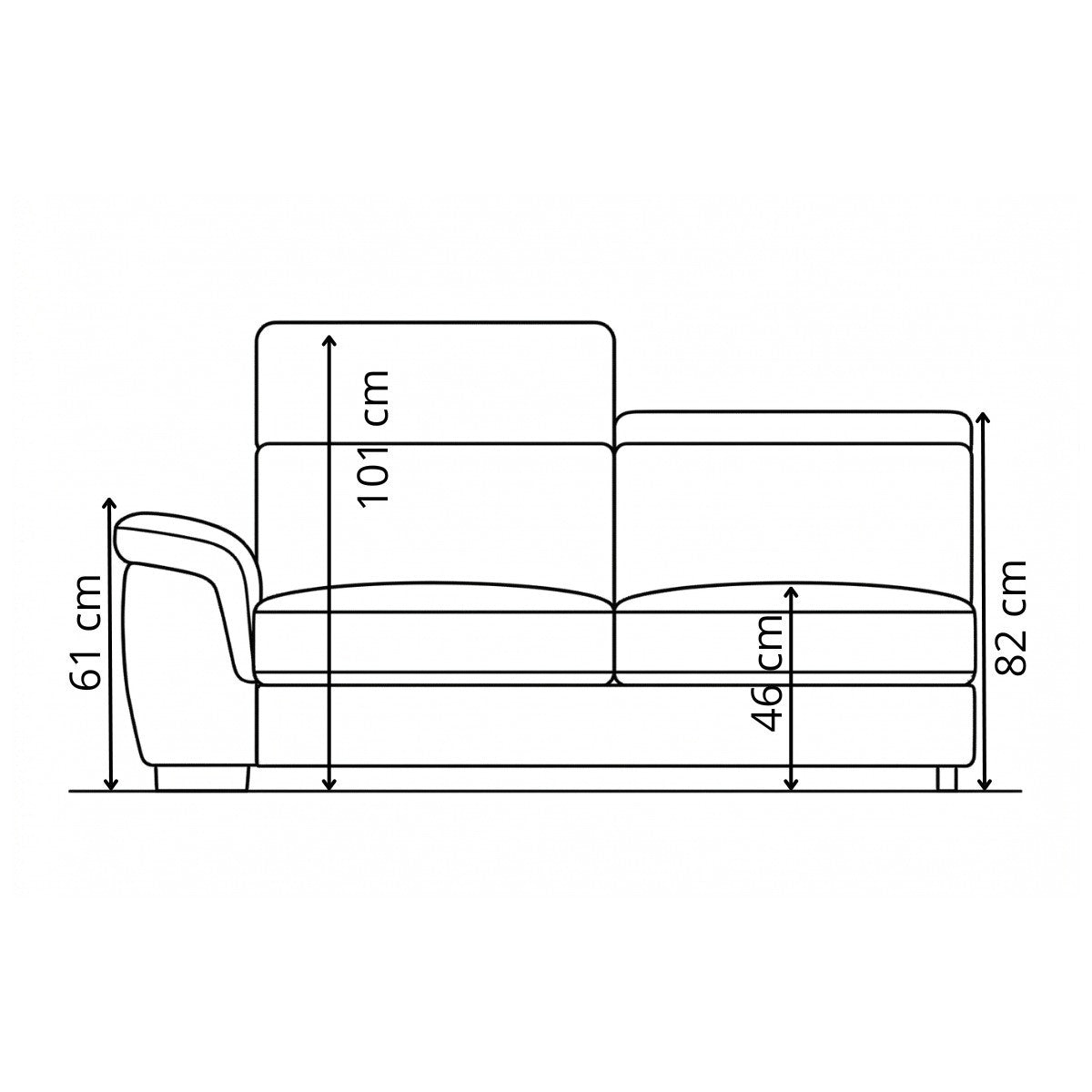 Coltar Extensibil Cu Insula Sorrento, Interschimbabil Stanga/Dreapta, 290 Cm gri inchis cu lada