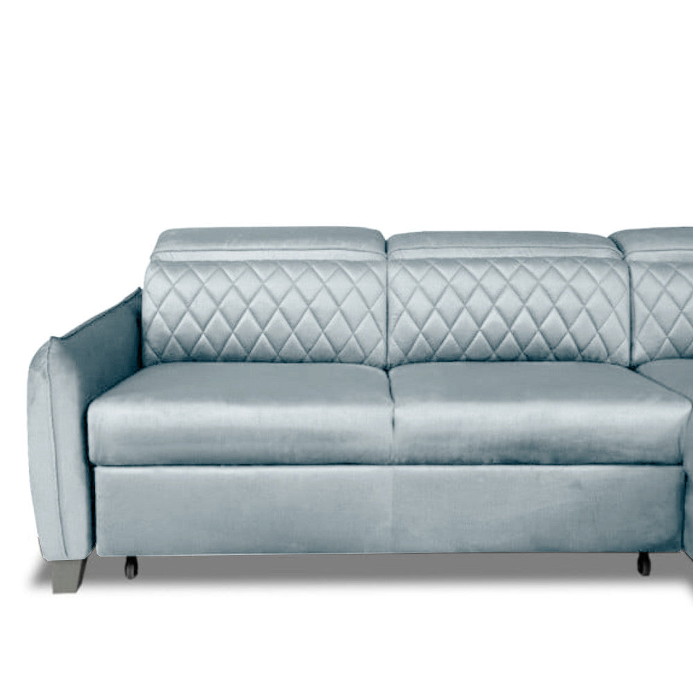 coltar-extensibil-cu-otoman-tiago-5-locuri-tetiere-reglabile-255-cm gri dreapta fara lada