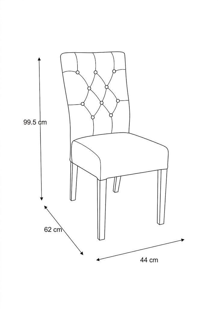 Scaun Lisa, 44.5 Cm albastru