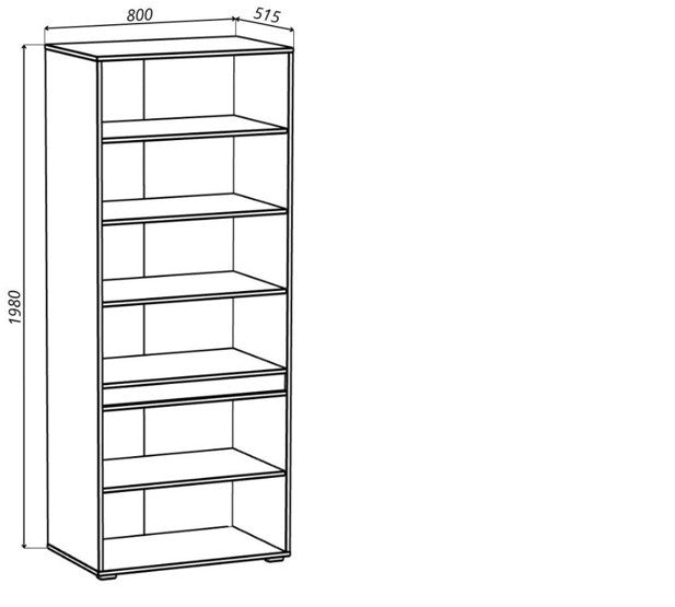 Dulap Polite Leonard 4 Usi, Casmere Si Stejar Artizan, 80 Cm