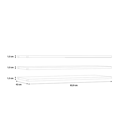 Set 3 Polite Joben, Gri, 82.9 Cm