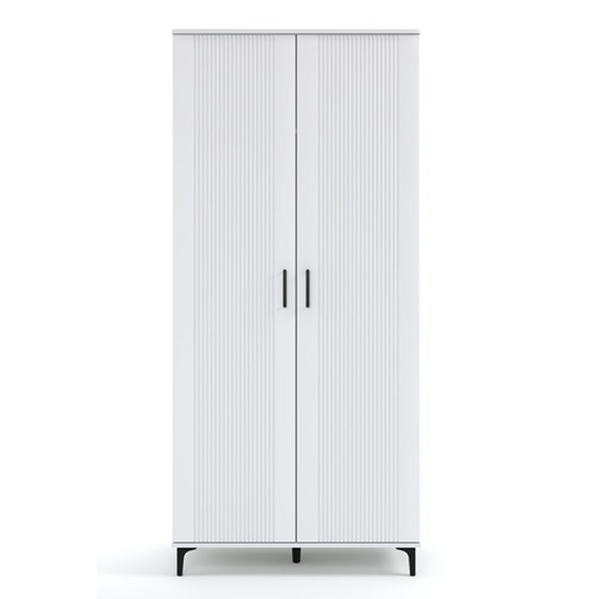 Dulap 2 Usi Loren, Vopsit Alb, 92 Cm