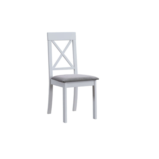 Scaun Hora Alb Stofa Gri 43.5 Cm