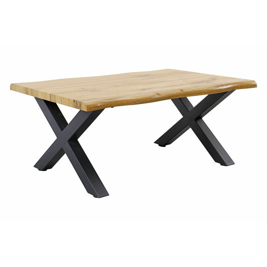 Masa Cafea Revel Stejar Si Negru, 90 x 60 x 39 Cm