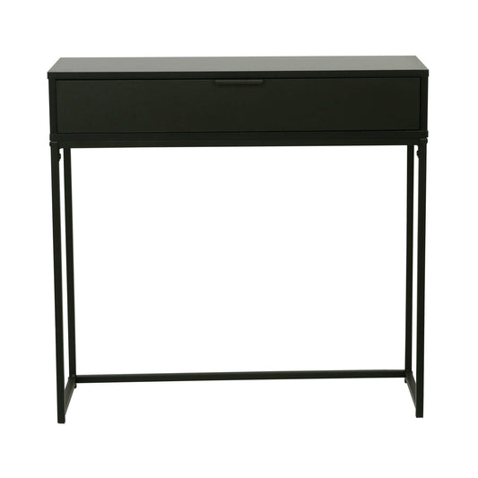 Consola Burgia, Finisaj Marmura, Negru, 80 Cm