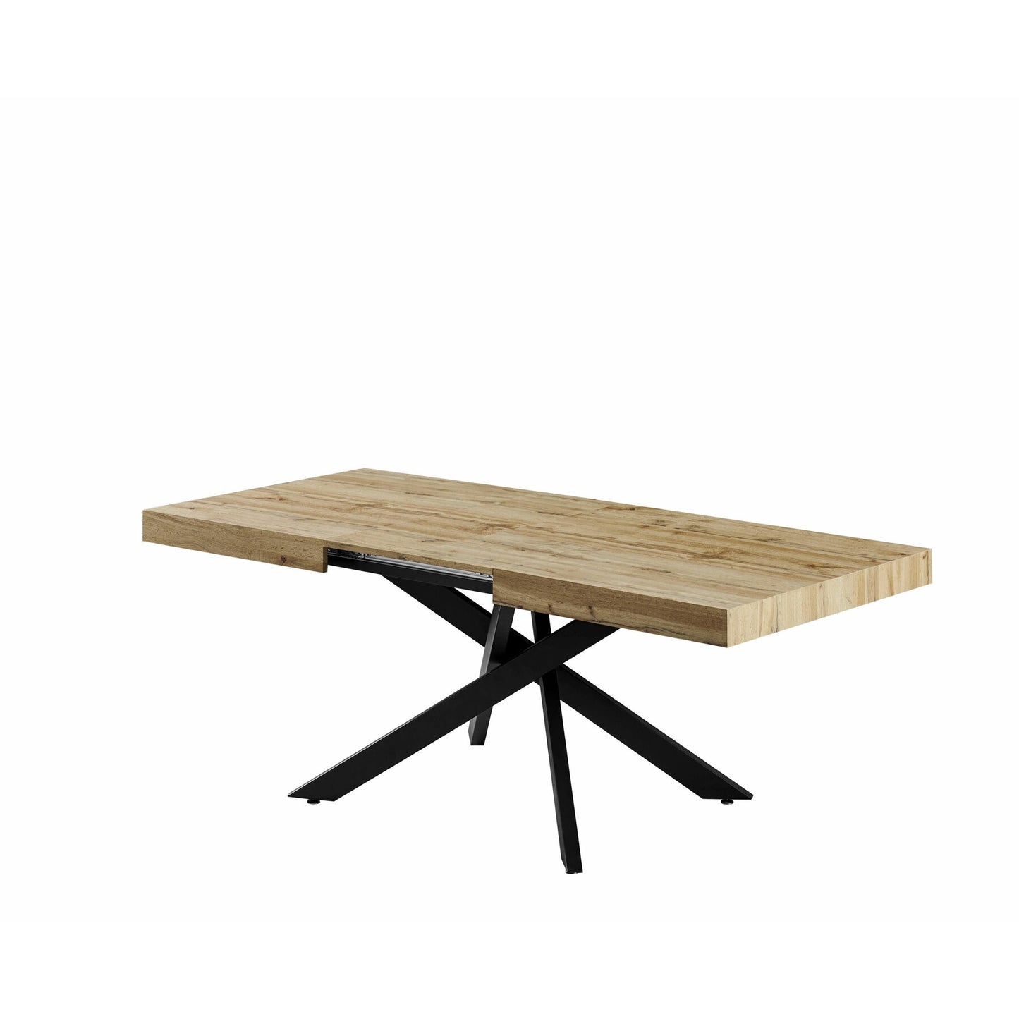 Masa Valhalla Extensibila Stejar Si Negru 145-175-205x90 x 76 cm